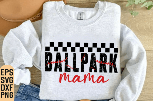 Ballpark Mom SVG: Graphics for T-Shirt Designs