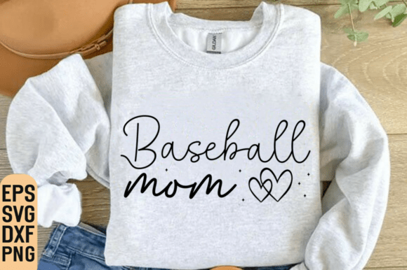 Baseball Mom SVG: Graphics for T-Shirt Designs