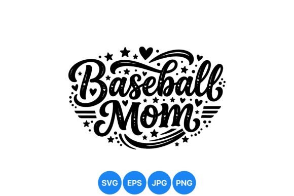 Baseball Mom SVG: Graphics & Illustrations