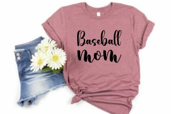 Baseball Mom SVG PNG: Graphics for T-Shirt Designs