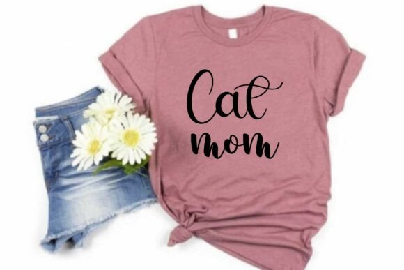 Cat Mom Graphics for T-Shirt Designs