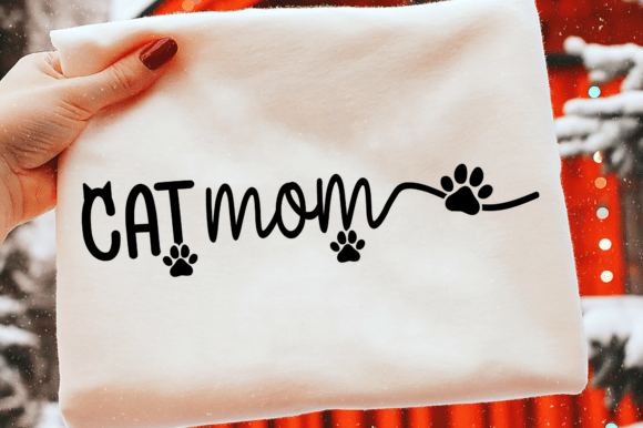 Cat Mom SVG & PNG: Graphics for T-Shirt Designs