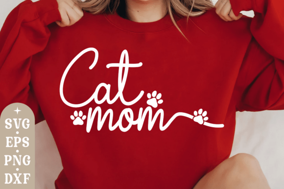 Cat Mom SVG: Premium Graphics for T-Shirt Designs