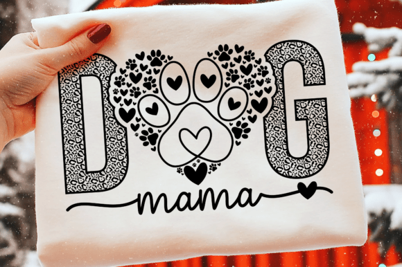 Dog Mama SVG & Paw Graphics for T-Shirt Designs