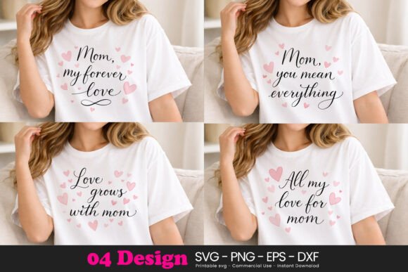 Family Love Mom SVG: Graphics for Brand Illustrations