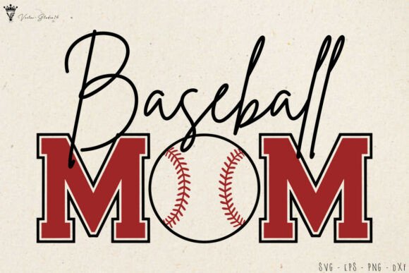 Game Baseball Mom SVG: Bold Graphics & Illustrations