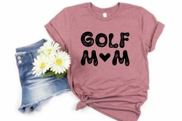 Golf Mom SVG: Retro Graphics for T-Shirt Designs