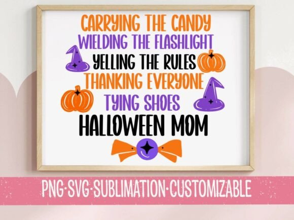 Halloween Mom SVG: Graphics for T-Shirt Designs