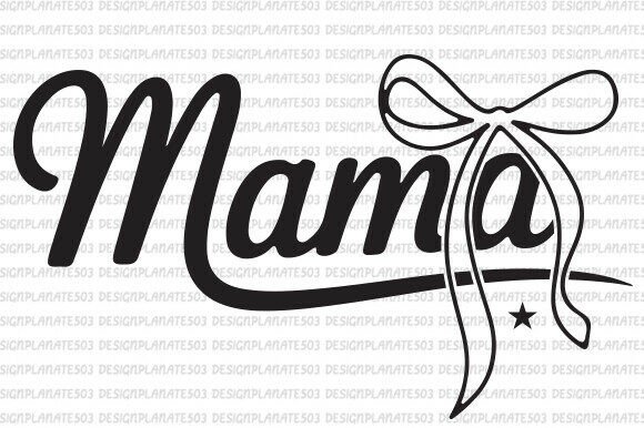 Mama Bow SVG & PNG: Graphics and Illustrations for Crafters