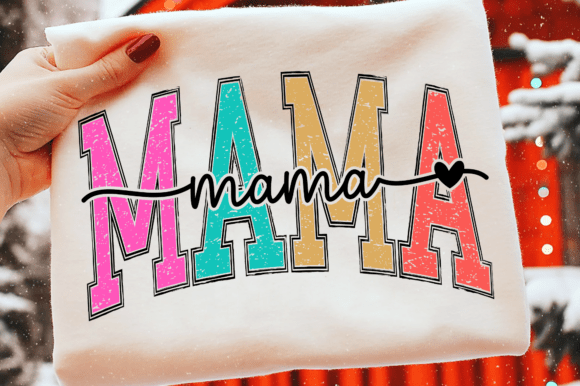 Retro Mama SVG & PNG for T-Shirt Designs